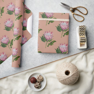 Papier Cadeau Heart of Gondwana, Dawn Pink Wrapping Paper Design