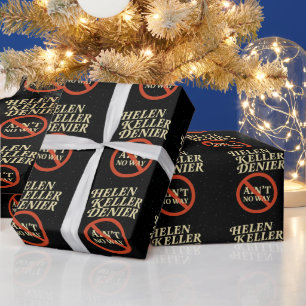 Papier Cadeau Helen Keller Dénonciateur Pas Possible Mème Vintag