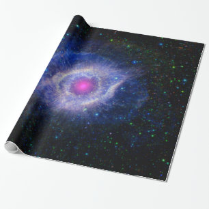 Papier Cadeau Helix Nebula NASA Astronomie spatiale violette