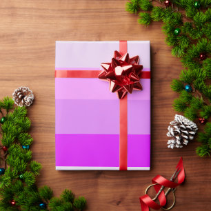 Papier Cadeau heure de noël à l'ombre rose