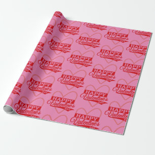 Papier Cadeau Heureuse Sainte-Valentin