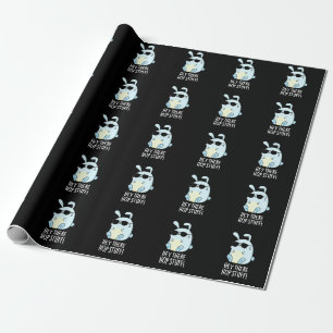 Papier Cadeau Hey Hop Stuff Funny Hot Rabbit Pun Dark BG
