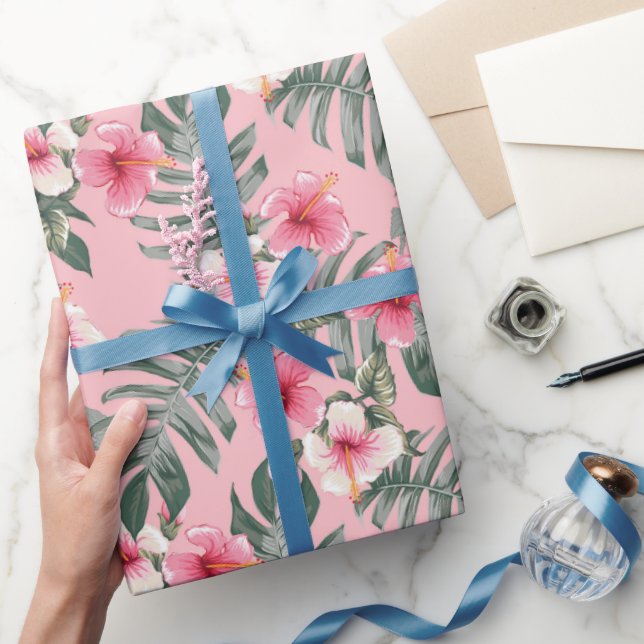 Papier Cadeau Hibiscus des îles (Cadeaux)
