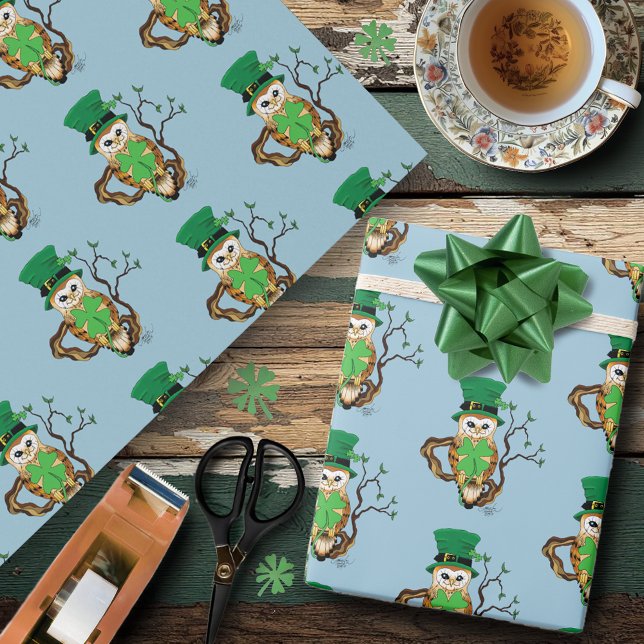 Papier Cadeau Hibou irlandais (Créateur téléchargé)