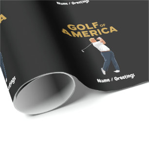 Papier Cadeau Hilarious Funny Golf of America Mème Trump Pun