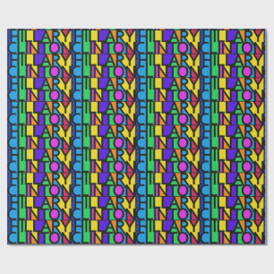 Papier Cadeau Hillary Clinton colorée 2016 papiers d'emballage