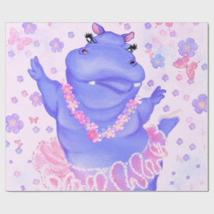 Papier Cadeau Hippo Prima Ballerina - Bonne danseuse