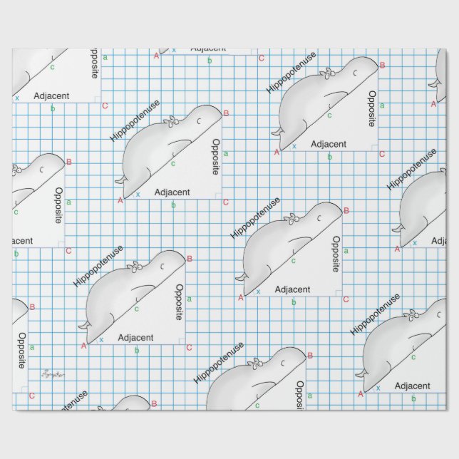 Papier Cadeau HIPPOPOTENUSE par Sandra Boynton (Couture)