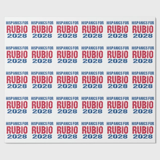 Papier Cadeau Hispanics for Rubio 2028 (Plat)
