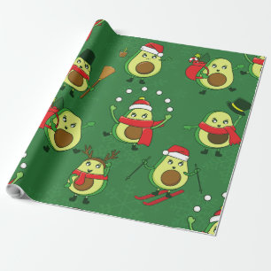 Papier Cadeau hivernage hivernal de noël père Noël