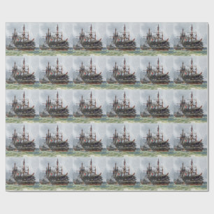 Papier Cadeau HMS Implacable un navire de troisième rang de 74 c