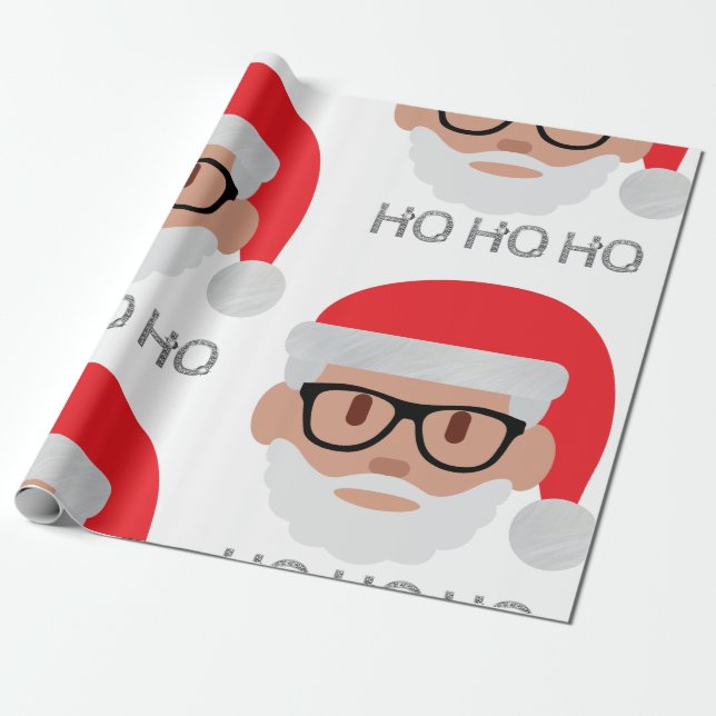 Papier Cadeau ho hipster père Noël (Déroulé)