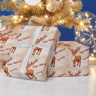 Papier Cadeau Ho-Ho-Ho! C'est un Renne 