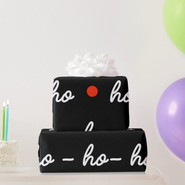 Papier Cadeau Ho Ho Ho Enveloppement Papier (Cadeaux de fête)