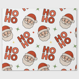Papier Cadeau Ho Ho Ho Santa Wrapping Paper – Fun & Festive