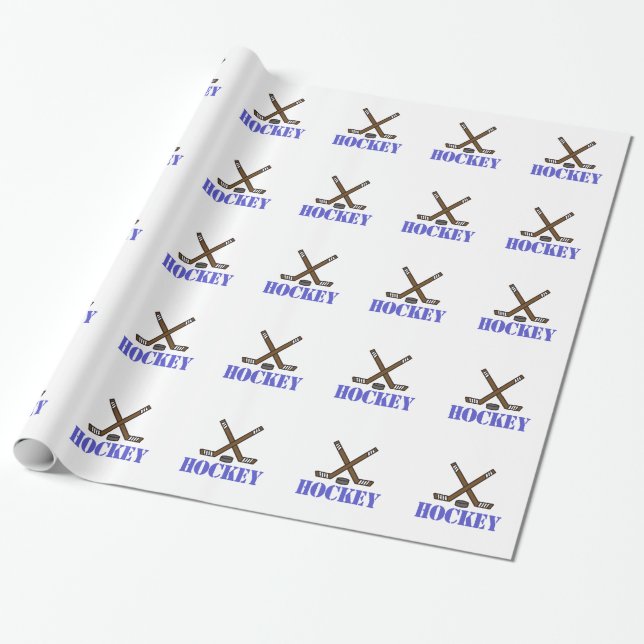 Papier Cadeau Hockey (Déroulé)