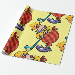 Papier Cadeau Hockey clown