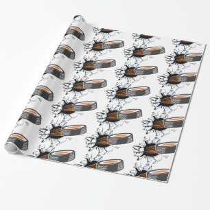 Papier Cadeau Hockey Puck Breakout