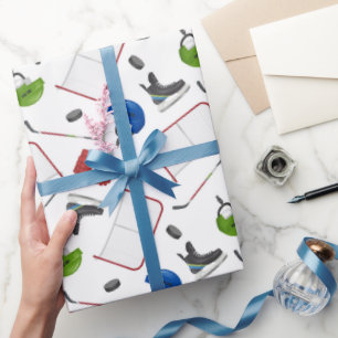 Papier Cadeau Hockey sur glace