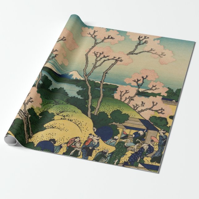 Papier Cadeau Hokusai Katsushika - Goten-Yama Hill, Shinagawa (Déroulé)