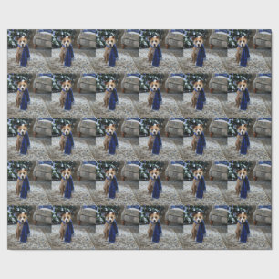 Papier Cadeau Holiday Cheer from Pit Bull Rescue Dog