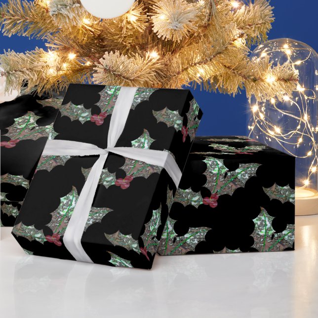 Papier Cadeau Holly Holiday Festive Chic (Vacances)
