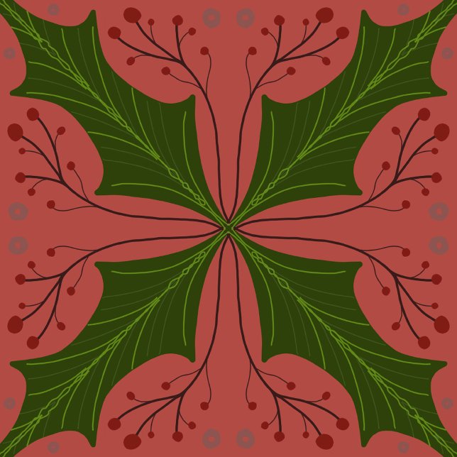 Papier Cadeau Holly Jolly Christmas (Créateur téléchargé)