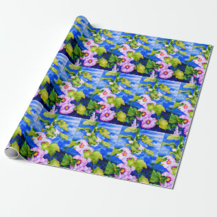 Papier Cadeau Hollyhocks