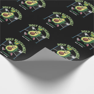 Papier Cadeau Holy Blockamole Cute Funny Volleyball Avocado Joue