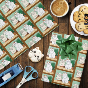 Papier Cadeau Home Sweet Kitty Home