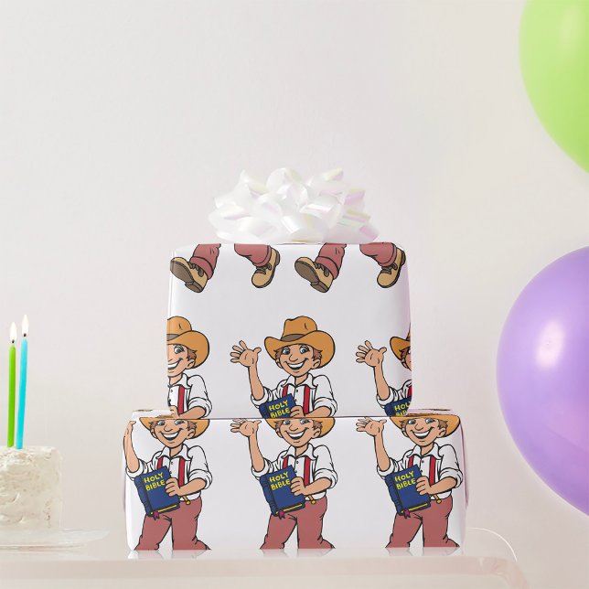 Papier Cadeau Homme Avec Une Bible (Créateur téléchargé)