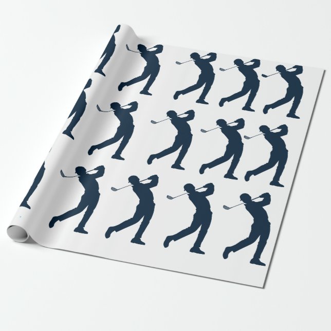 Papier Cadeau Homme Golf (Déroulé)