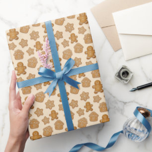 Papier Cadeau Hommes en pain d'épices cookies confortables 