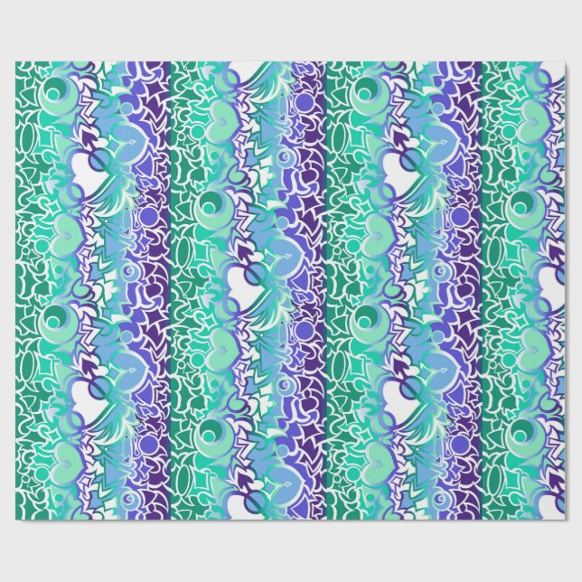 Papier Cadeau Hommes gays MLM Pride Squigilate (Plat)