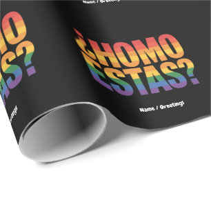 Papier Cadeau Homo Estas Espagnol Mexicain Funny Gay pride Mois