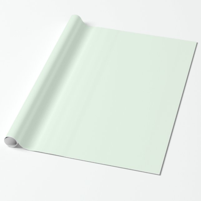Papier Cadeau Honeydew vert clair Solid Trend couleur Arrière -  (Déroulé)
