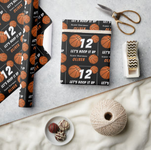 Papier Cadeau Hoop it up Basketball Anniversaire de enfant sport