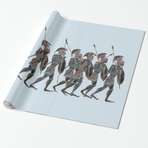 Papier Cadeau Hoplites du grec ancien de panoplie sur le