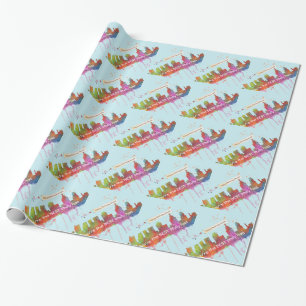 PAPIER CADEAU HORIZON DE PHILADELPHIE PENNSYLVANNIA DE JOYEUX