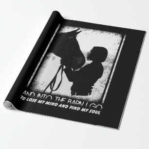 Papier Cadeau Horse And Into The Barn I Go To Lose My Mind