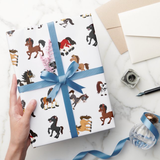 Papier Cadeau Horse Party (Cadeaux)