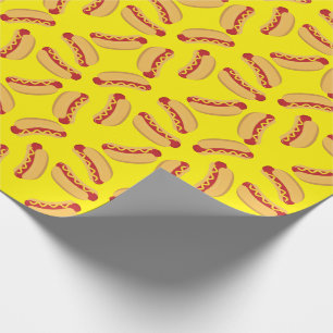 Papier Cadeau Hot Dog Anniversaire de enfant Party Cuire mignonn