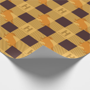 Papier Cadeau HUFFLEPUFF™ Check Plaid Motif