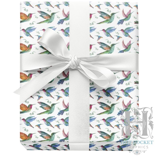 Papier Cadeau Hummingbirds Wrapping Paper (Créateur téléchargé)