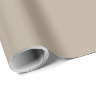 Papier Cadeau Hummus Beige, Brown clair, couleur solide neutre