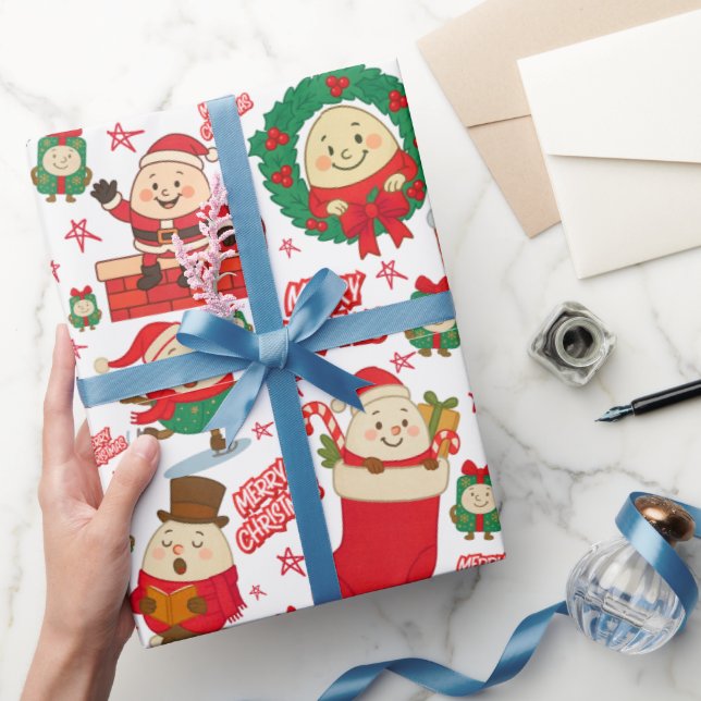 Papier Cadeau Humpty Dumpty Christmas mignon (Cadeaux)