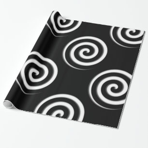 Papier cadeau hypnotique spirale
