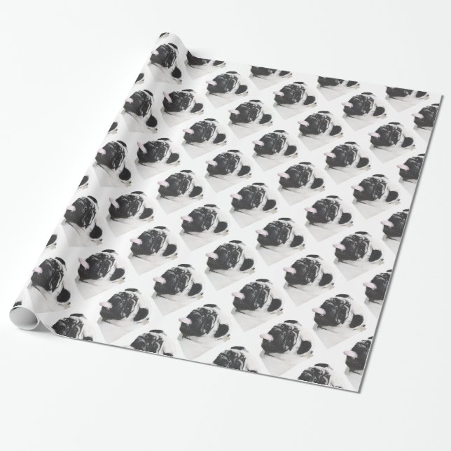 Papier Cadeau I Luv mon carlin (Déroulé)