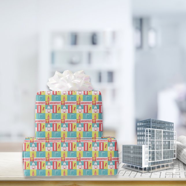 Papier Cadeau Icône d'architecte professionnel conçu (Créateur téléchargé)