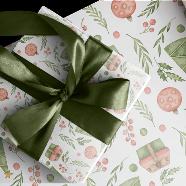 Papier Cadeau Icône de Noël fantaisiste et mignon | (Créateur téléchargé)